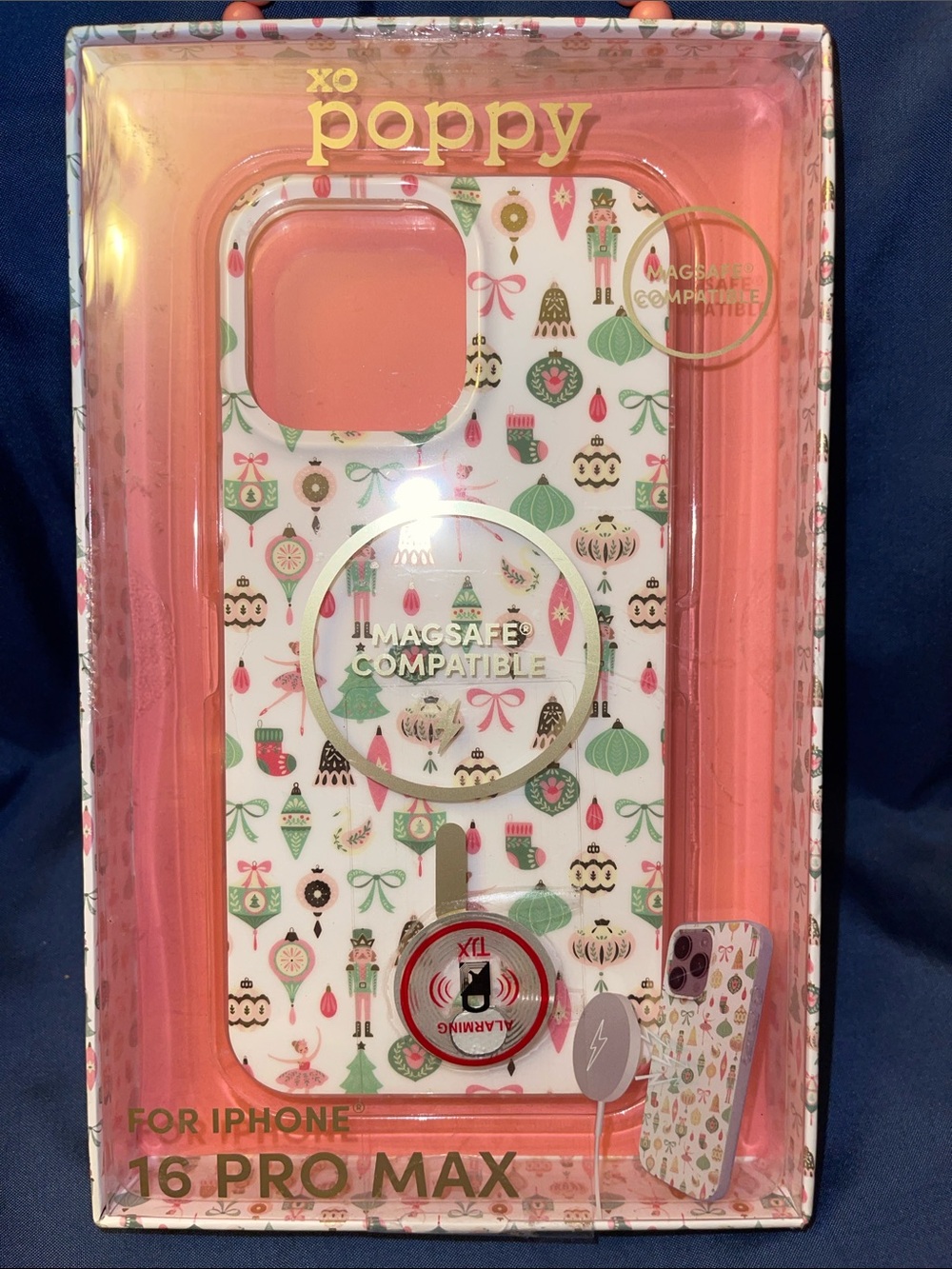 XO Poppy Christmas Ornaments Phone Case